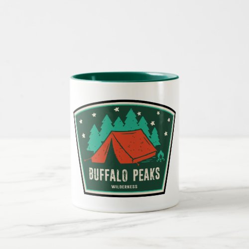 Buffalo Peaks Wilderness Colorado Camping Two_Tone Coffee Mug