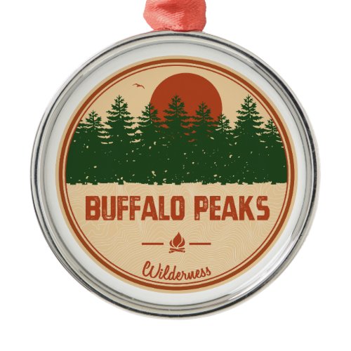 Buffalo Peaks Wilderness Colorado Metal Ornament