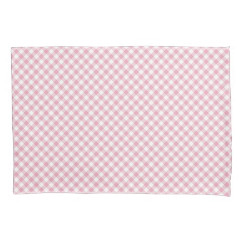 Buffalo Pink White  Pillow Case