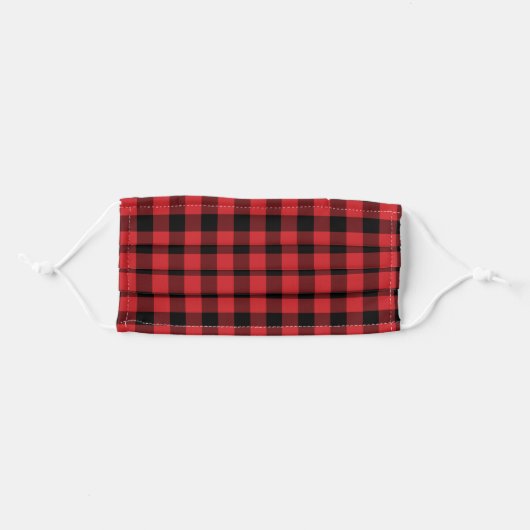 Buffalo Plaid Adult Cloth Face Mask (Front, Folded)