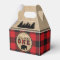 Buffalo Plaid Birthday Party Favor Boxes