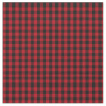 Buffalo plaid Black and Red Pattern Fabric