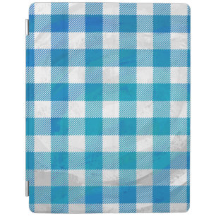 Buffalo Plaid Blue and White iPad Smart Cover