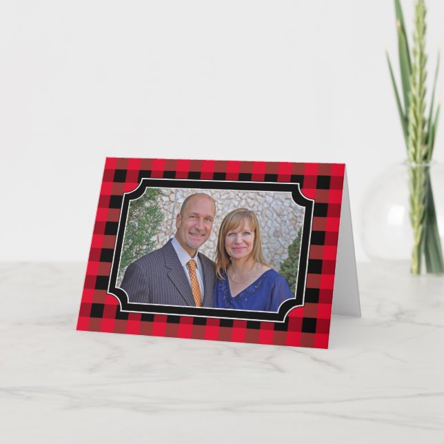 Buffalo plaid card (Front)