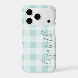 Buffalo Plaid Check Calligraphy CAN edit color iPhone 17 Pro Case
