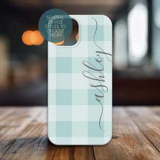 Buffalo Plaid Check Calligraphy CAN edit color iPhone 17 Case