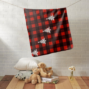 Buffalo Plaid Christmas Baby Blanket