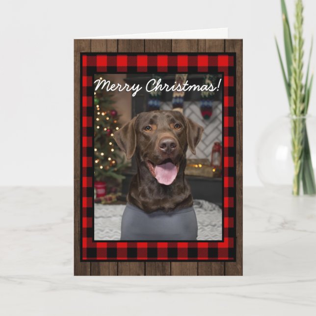 Buffalo Plaid Christmas Card (Front)