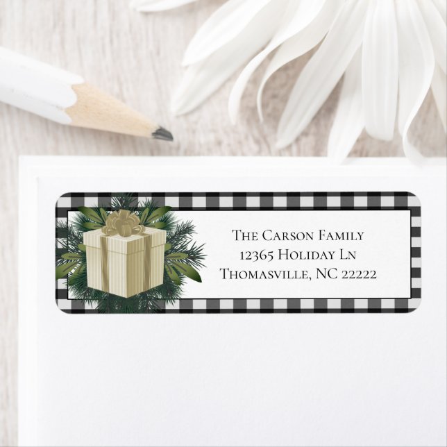 Buffalo Plaid Christmas Gift | Gold Label (Insitu)