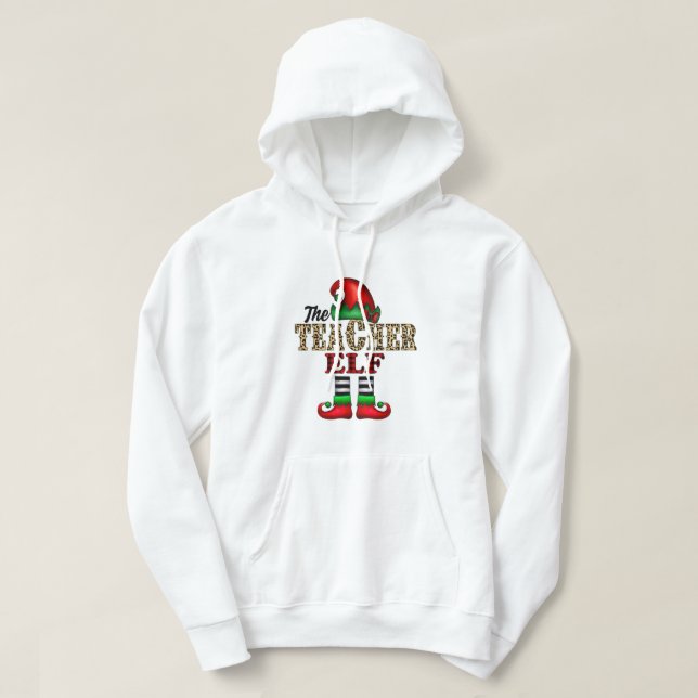 Buffalo Plaid Christmas Shirt Teacher Elf Matching (Design Front)