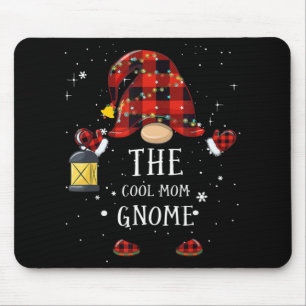 Buffalo Plaid Christmas Tree Light Mom Gnome Mouse Pad