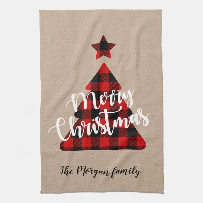 monogrammed christmas kitchen towels