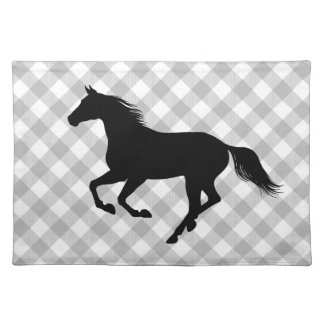 Buffalo Plaid Country Farmhouse Horse Cloth Placemat