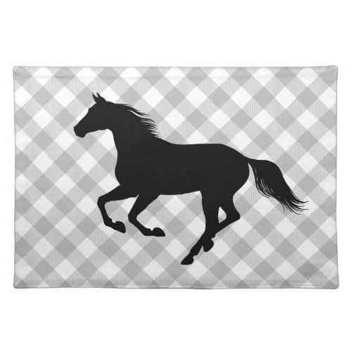 Buffalo Plaid Country Farmhouse Horse Cloth Placemat