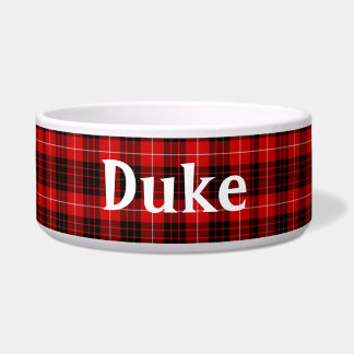 Buffalo Plaid Custom Pet Bowl