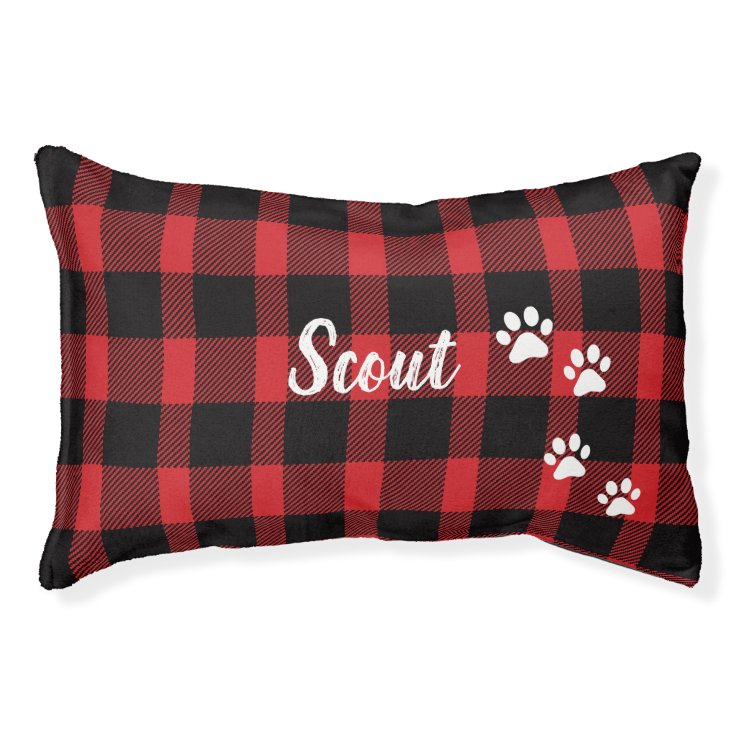 Buffalo Plaid Dog Bed Zazzle
