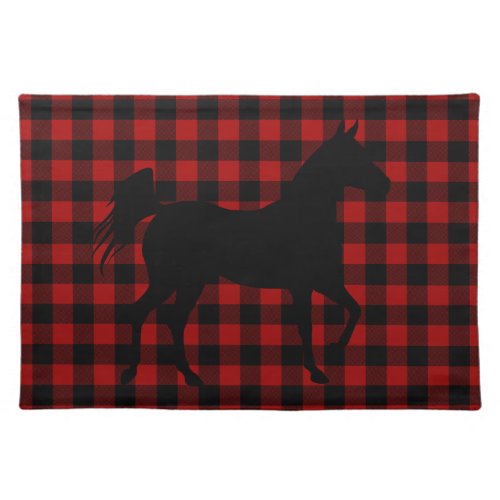 Buffalo Plaid Farmhouse Horse Cloth Placemat