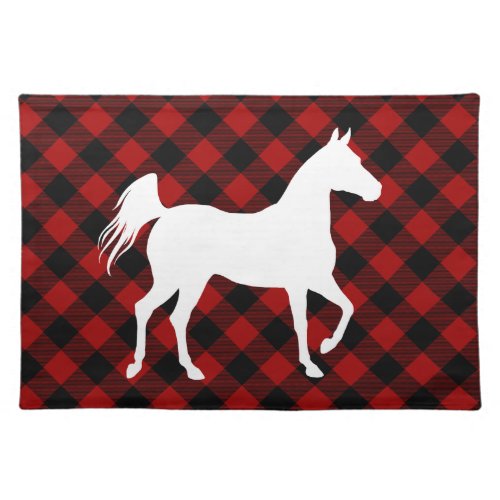 Buffalo Plaid Farmhouse Horse Cloth Placemat