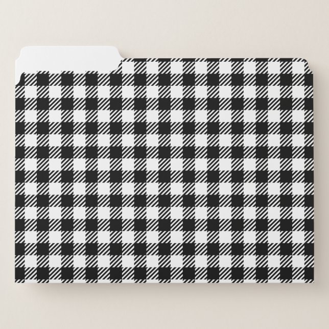 Buffalo Plaid File Folders (Front Left)