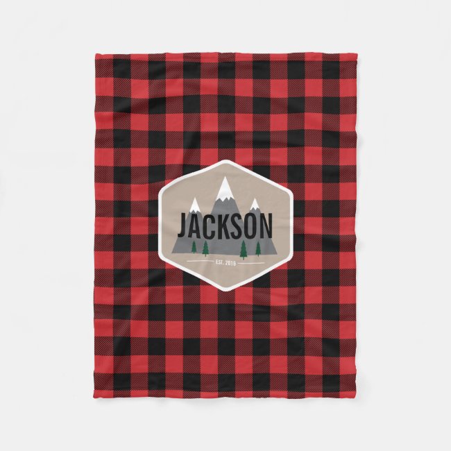 Buffalo Plaid Fleece Blanket