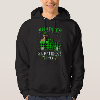 Buffalo Plaid Green Truck Akita Dog St. Patrick's Hoodie