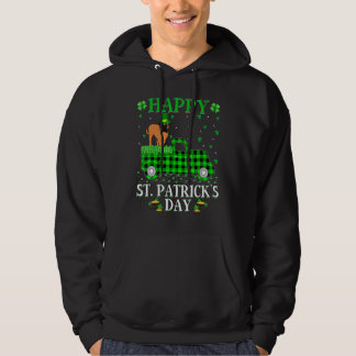 Buffalo Plaid Green Truck Bullmastiff Dog St Patri Hoodie