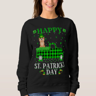 Buffalo Plaid Green Truck Cairn Terrier Dog St Pat Sweatshirt
