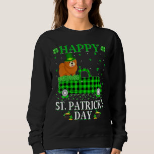 Buffalo Plaid Green Truck Chow Chow Dog St Patric Sweatshirt