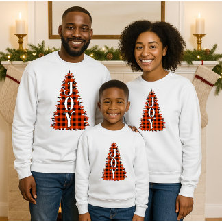 Buffalo Plaid JOY Tree Sweatshirt