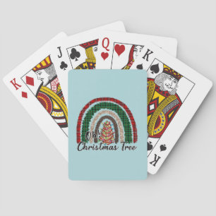 Buffalo Plaid & Leopard Print Rainbow (2) Poker Cards