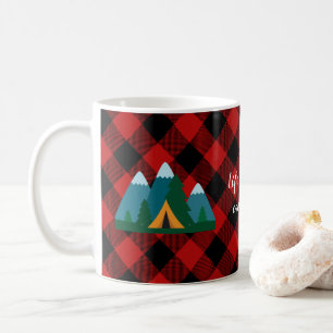 Buffalo Plaid Life Is Better Camping Coffee Mug