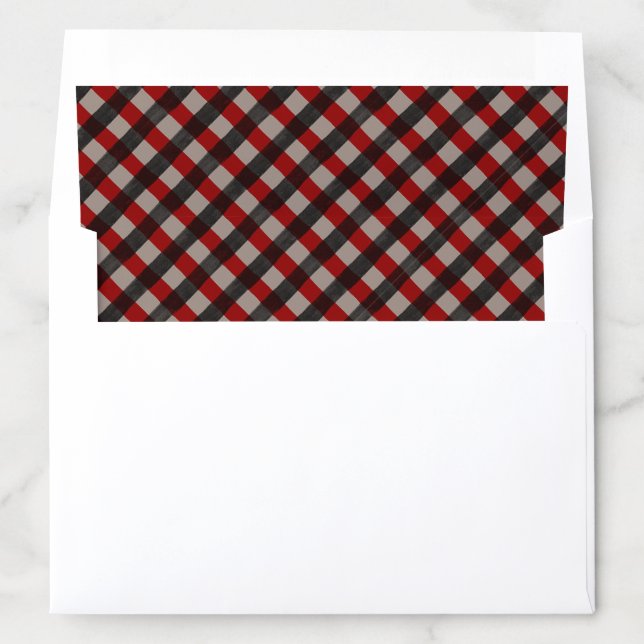 Buffalo Plaid Lumberjack Flannel Envelope Liner (In Envelope)
