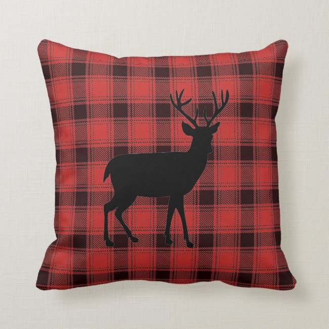 Buffalo Plaid Lumberjack Plaid Design Throw Pillow