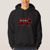 Buffalo Plaid Mama Bear Mom Gifts Christmas Matchi