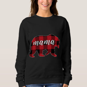 Buffalo Plaid Mama Bear Mom Gifts Christmas Matchi Sweatshirt