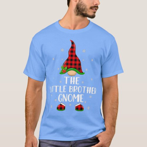 Buffalo Plaid Matching The Little Brother Gnome Ch T_Shirt