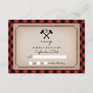 Buffalo Plaid Monogrammed Axe RSVP