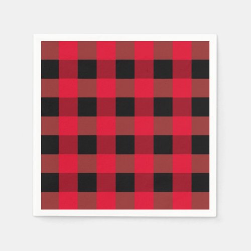 Buffalo plaid napkins