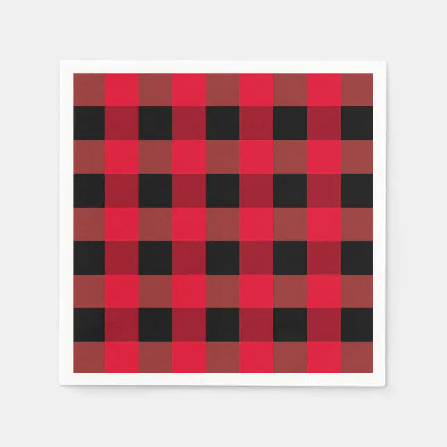 Buffalo plaid napkins | Zazzle