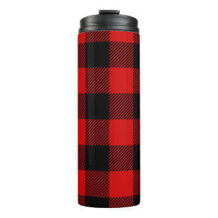 Buffalo Plaid Pattern Thermal Tumbler