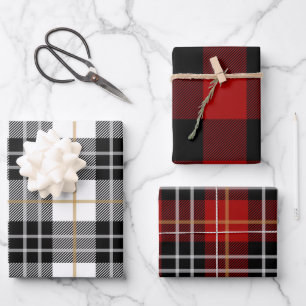 Buffalo Plaid Pattern Wrapping Paper Sheets