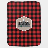 Buffalo Plaid Personalized Baby Blanket