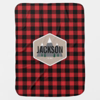 Buffalo Plaid Personalized Baby Blanket