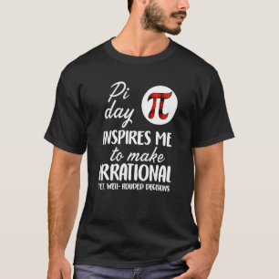 Buffalo Plaid Pi Symbol Pi Day Inspires Me Math  2 T-Shirt