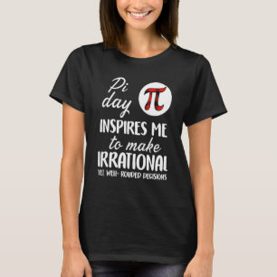 Buffalo Plaid Pi Symbol Pi Day Inspires Me Math Lo T-Shirt