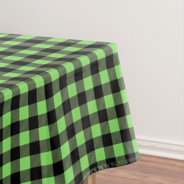 Buffalo Plaid Print Tablecloth (In Situ)