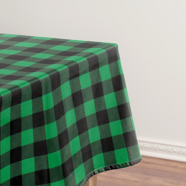 Buffalo Plaid Print Tablecloth (In Situ)