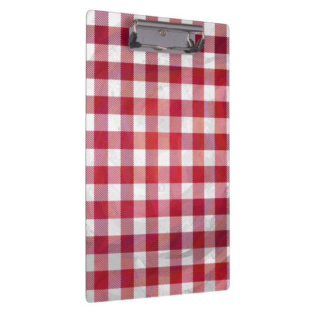Buffalo Plaid Red and White Clipboard (Right)