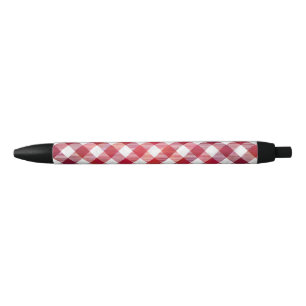 Buffalo Plaid Red and White Pen