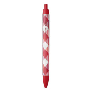 Buffalo Plaid Red and White Pen